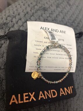 Alex and Ani Iridescent Crystal Bead Bangle - Multicolor Sparkle